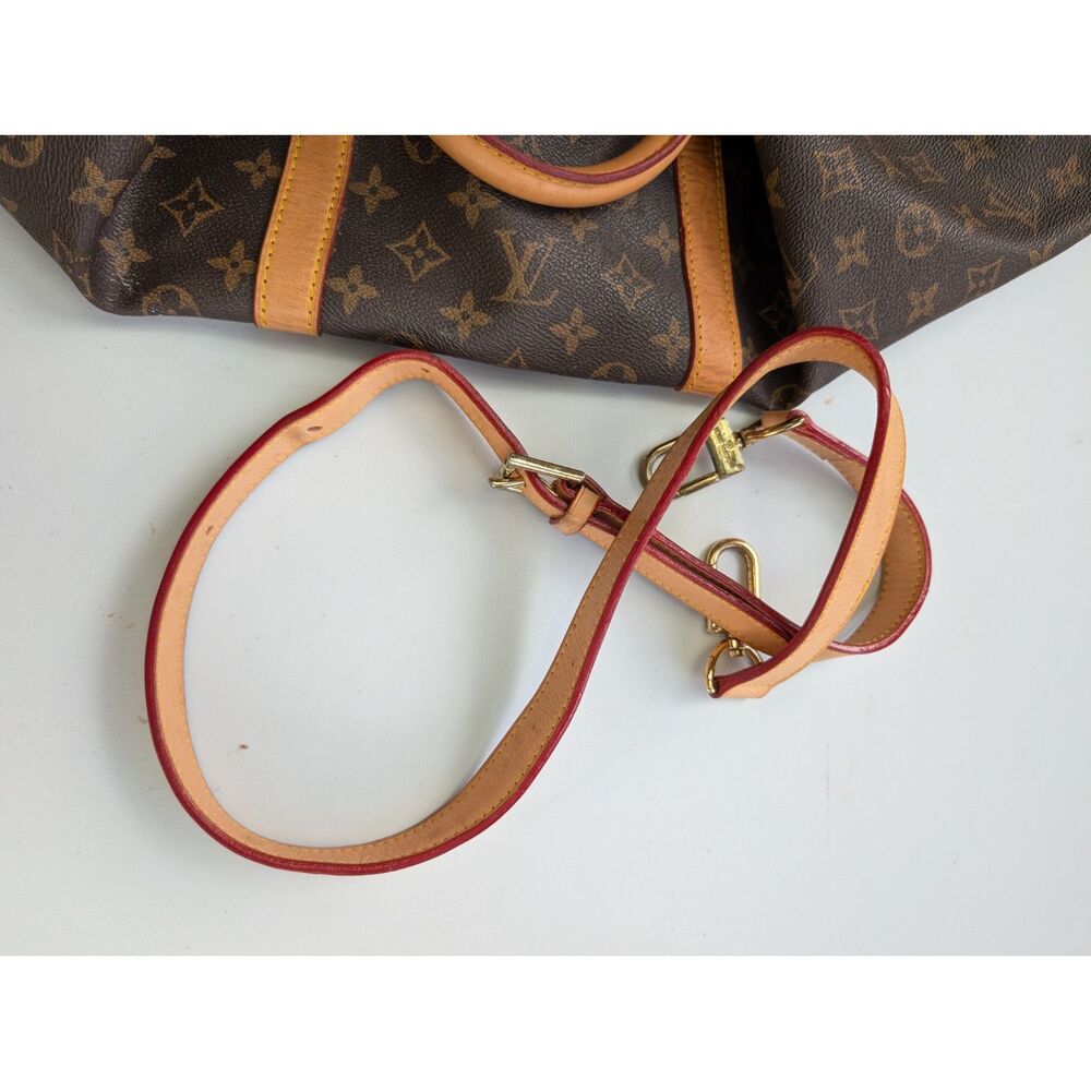 Unverified LV Monogram Keepall Style Travel Duffel Bag w/ Strap As-Is Read - Picture 7 of 15